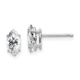 14k-white-gold-8x4mm-marquise-cubic-zirconia-earring-SolomonJeweler-Wichita-KS-CustomJewelry