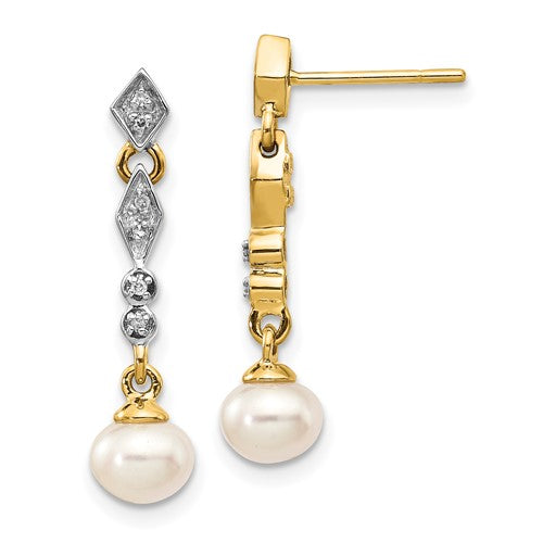 14k-w-rhodium-5-6mm-semi-round-fwc-pearl-04ct-diamond-earrings-SolomonJeweler-Wichita-KS-CustomJewelry