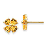 14k-heart-shaped-citrine-flower-post-earrings-SolomonJeweler-Wichita-KS-CustomJewelry
