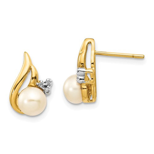 14k-and-rhodium-5-6mm-button-fwc-pearl-02ct-diamond-post-earrings-SolomonJeweler-Wichita-KS-CustomJewelry