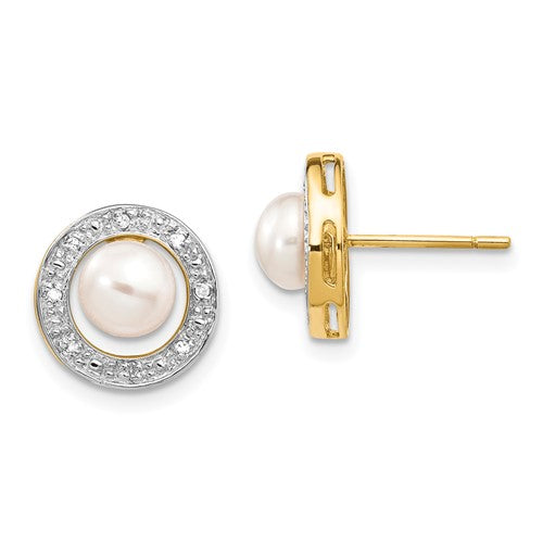 14k-and-rhodium-5-6mm-button-fwc-pearl-05ct-diamond-post-earrings-SolomonJeweler-Wichita-KS-CustomJewelry