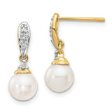 14k-6-7mm-white-round-fwc-pearl-08ct-diamond-dangle-earrings-SolomonJeweler-Wichita-KS-CustomJewelry