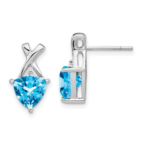 14k-white-gold-blue-topaz-and-white-topaz-trillion-post-earrings-SolomonJeweler-Wichita-KS-CustomJewelry