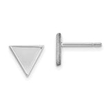 14k-white-gold-triangle-post-earring-SolomonJeweler-Wichita-KS-CustomJewelry