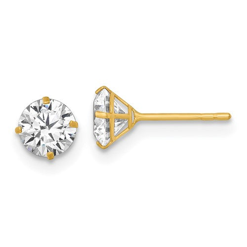 14k-polished-5mm-cz-stud-post-earrings-SolomonJeweler-Wichita-KS-CustomJewelry
