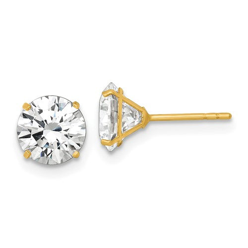14k-polished-7mm-cz-stud-post-earrings-SolomonJeweler-Wichita-KS-CustomJewelry