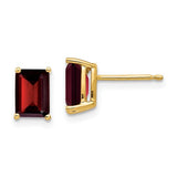 14k-7x5mm-emerald-cut-garnet-earrings-SolomonJeweler-Wichita-KS-CustomJewelry
