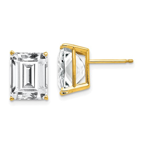 14k-10x8mm-emerald-cut-cubic-zirconia-earrings-SolomonJeweler-Wichita-KS-CustomJewelry