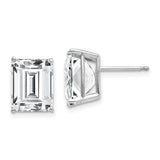 14k-white-gold-10x8mm-emerald-cut-cubic-zirconia-earrings-SolomonJeweler-Wichita-KS-CustomJewelry