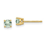 14k-4mm-round-green-quartz-earrings-SolomonJeweler-Wichita-KS-CustomJewelry