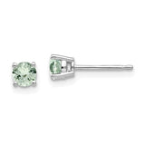 14kw-4mm-round-green-quartz-earrings-SolomonJeweler-Wichita-KS-CustomJewelry