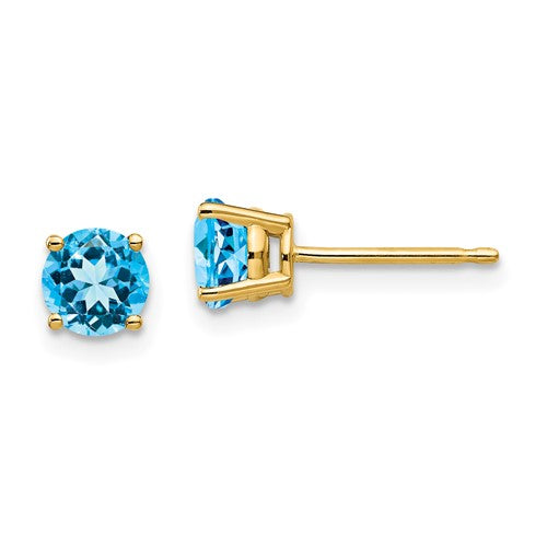 14k-5mm-blue-topaz-earrings-SolomonJeweler-Wichita-KS-CustomJewelry