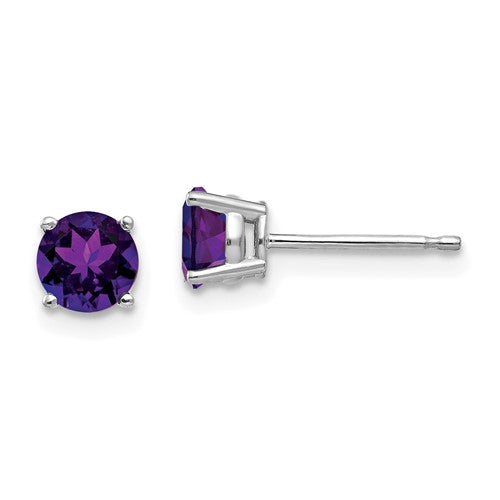 14k-white-gold-5mm-amethyst-earrings-SolomonJeweler-Wichita-KS-CustomJewelry