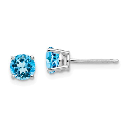 14k-white-gold-5mm-blue-topaz-earrings-SolomonJeweler-Wichita-KS-CustomJewelry