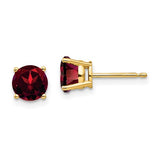 14k-6mm-garnet-post-earrings-SolomonJeweler-Wichita-KS-CustomJewelry