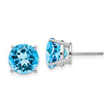 14k-white-gold-9mm-blue-topaz-earrings-SolomonJeweler-Wichita-KS-CustomJewelry