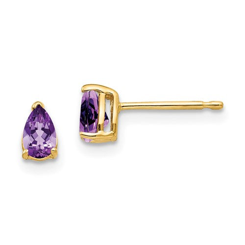 14k-5x3mm-pear-amethyst-earrings-SolomonJeweler-Wichita-KS-CustomJewelry