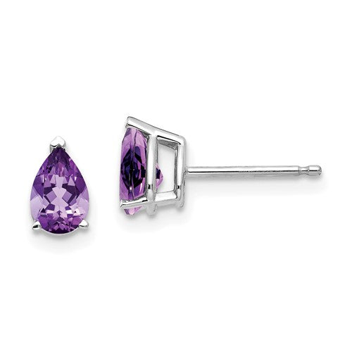14k-white-gold-6x4mm-pear-amethyst-earrings-SolomonJeweler-Wichita-KS-CustomJewelry