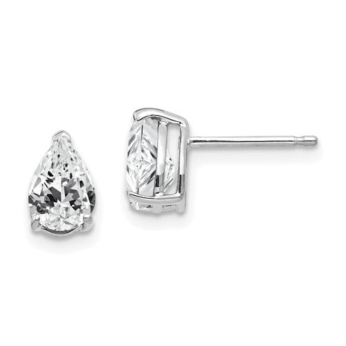 14k-white-gold-7x5mm-pear-cubic-zirconia-earrings-SolomonJeweler-Wichita-KS-CustomJewelry