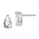 14k-white-gold-9x6mm-pear-cubic-zirconia-earrings-SolomonJeweler-Wichita-KS-CustomJewelry