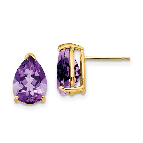 14k-10x7mm-pear-amethyst-earrings-SolomonJeweler-Wichita-KS-CustomJewelry