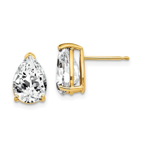 14k-10x7mm-pear-cubic-zirconia-earrings-SolomonJeweler-Wichita-KS-CustomJewelry