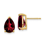 14k-garnet-pear-stud-earrings-SolomonJeweler-Wichita-KS-CustomJewelry