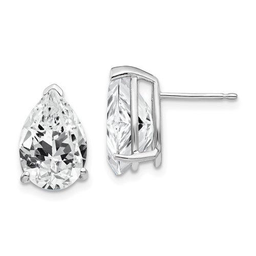 14k-white-gold-12x8mm-pear-cubic-zirconia-earrings-SolomonJeweler-Wichita-KS-CustomJewelry