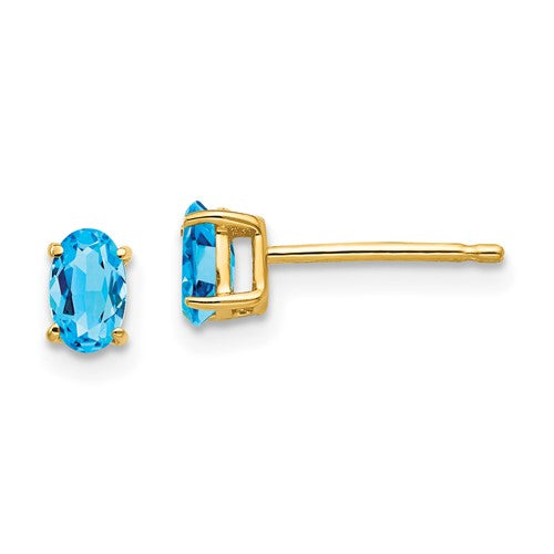 14k-5x3mm-oval-blue-topaz-earring-SolomonJeweler-Wichita-KS-CustomJewelry