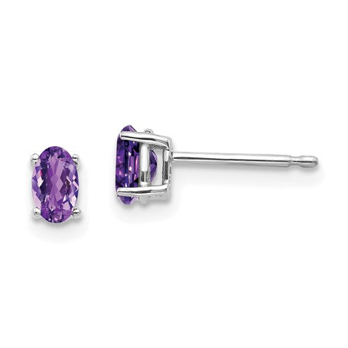 14k-white-gold-5x3mm-oval-amethyst-earrings-SolomonJeweler-Wichita-KS-CustomJewelry