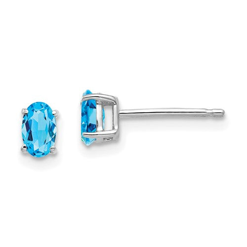 14k-white-gold-5x3mm-oval-blue-topaz-earrings-SolomonJeweler-Wichita-KS-CustomJewelry