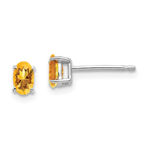 14k-white-gold-5x3mm-oval-citrine-earrings-SolomonJeweler-Wichita-KS-CustomJewelry