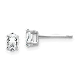 14k-white-gold-5x3mm-oval-cubic-zirconia-earrings-SolomonJeweler-Wichita-KS-CustomJewelry