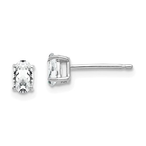 14k-white-gold-5x3mm-oval-cubic-zirconia-earrings-SolomonJeweler-Wichita-KS-CustomJewelry