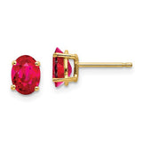 14k-ruby-post-earrings-SolomonJeweler-Wichita-KS-CustomJewelry