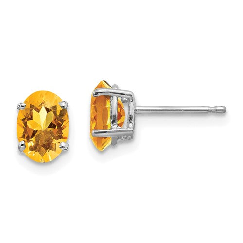 14k-white-gold-7x5mm-oval-citrine-earrings-SolomonJeweler-Wichita-KS-CustomJewelry