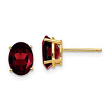 14k-8x6mm-oval-garnet-earrings-SolomonJeweler-Wichita-KS-CustomJewelry