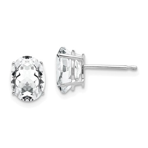 14k-white-gold-8x6mm-oval-cubic-zirconia-earrings-SolomonJeweler-Wichita-KS-CustomJewelry