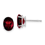 14k-white-gold-8x6mm-oval-garnet-earrings-SolomonJeweler-Wichita-KS-CustomJewelry