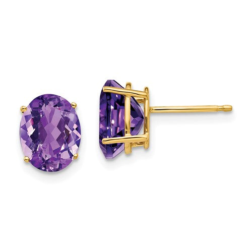 14k-9x7mm-oval-amethyst-earrings-SolomonJeweler-Wichita-KS-CustomJewelry