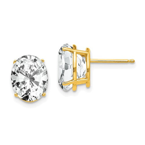 14k-10x8mm-oval-cubic-zirconia-earrings-SolomonJeweler-Wichita-KS-CustomJewelry