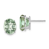 14kw-10x8-oval-checker-cut-green-quartz-earrings-SolomonJeweler-Wichita-KS-CustomJewelry