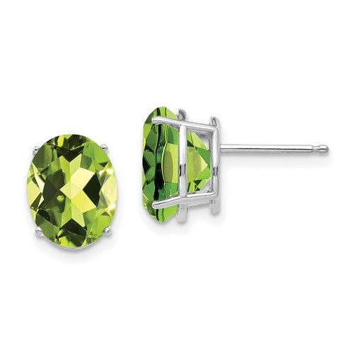 14k-white-gold-10x8mm-oval-peridot-earrings-SolomonJeweler-Wichita-KS-CustomJewelry