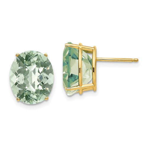 14k-12x10-oval-checker-cut-green-quartz-earrings-SolomonJeweler-Wichita-KS-CustomJewelry