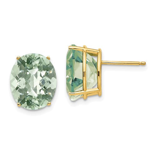 14k-12x10-oval-checker-cut-green-quartz-earrings-SolomonJeweler-Wichita-KS-CustomJewelry