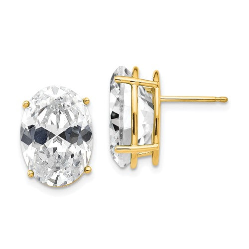 14k-14x10mm-oval-cubic-zirconia-earrings-SolomonJeweler-Wichita-KS-CustomJewelry
