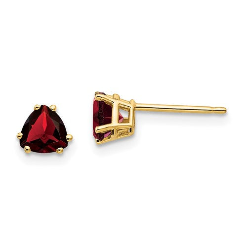 14k-5mm-trillion-garnet-earrings-SolomonJeweler-Wichita-KS-CustomJewelry