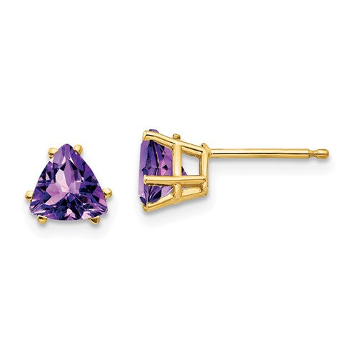 14k-6mm-trillion-amethyst-earrings-SolomonJeweler-Wichita-KS-CustomJewelry