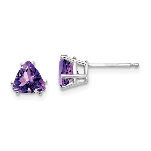 14k-white-gold-6mm-trillion-amethyst-earrings-SolomonJeweler-Wichita-KS-CustomJewelry