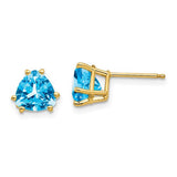 14k-7mm-trillion-blue-topaz-earrings-SolomonJeweler-Wichita-KS-CustomJewelry